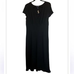 Lane Bryant Black Midi Dress